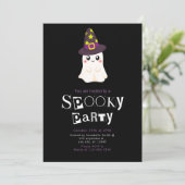 Ghost Wizard Stars Modernes Minimalistisches Hallo Einladung (Stehend Vorderseite)