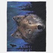 GHOST WOLF FLEECEDECKE (Vorderseite)