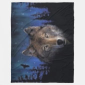 GHOST WOLF FLEECEDECKE (Vorderseite)