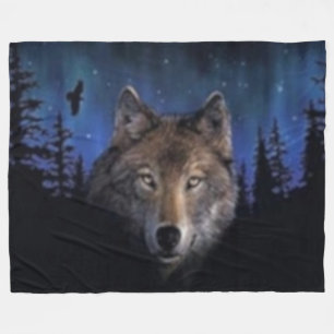 GHOST WOLF FLEECEDECKE