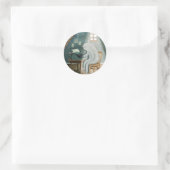 Ghost Writer Runder Aufkleber (Tasche)