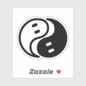 Ghost Yin Yang Aufkleber (Blatt)