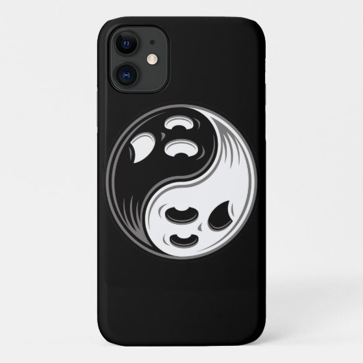 Ghost Yin Yang Black und White Case-Mate iPhone Hülle (Rückseite)