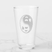 Ghost Yin Yang Black und White Glas (Rückseite)