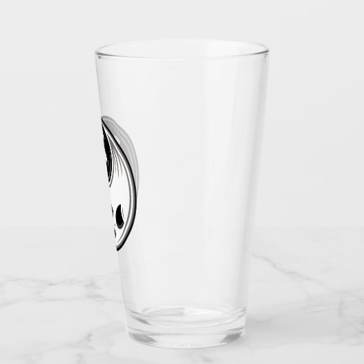 Ghost Yin Yang Black und White Glas (Links)