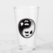 Ghost Yin Yang Black und White Glas (Vorderseite)