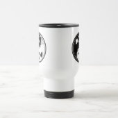 Ghost Yin Yang Black und White Reisebecher (Mittel)