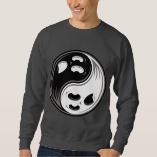 Ghost Yin Yang Black und White Sweatshirt