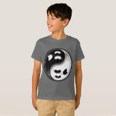 Ghost Yin Yang Black und White T-Shirt (Vorne ganz)