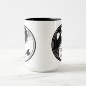 Ghost Yin Yang Black und White Tasse (Zentrum)