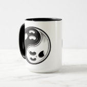 Ghost Yin Yang Black und White Tasse (Vorderseite Links)