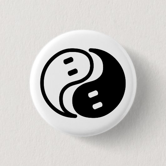 Ghost Yin Yang Button (Vorderseite)