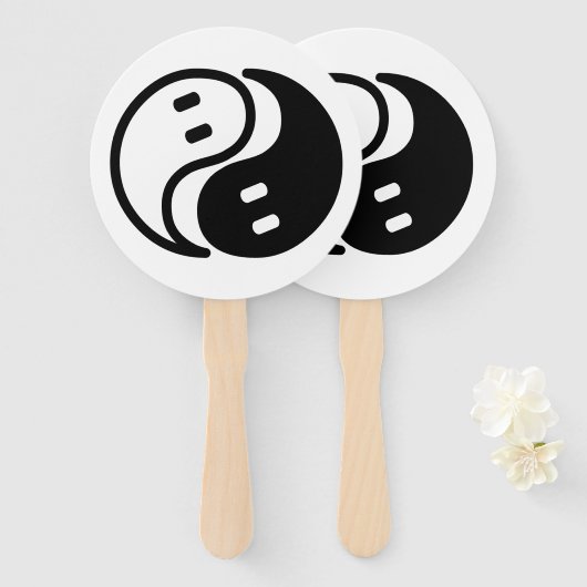 Ghost Yin Yang Fächer (Vorne und Hinten)