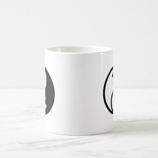 Ghost Yin Yang Kaffeetasse (Mittel)