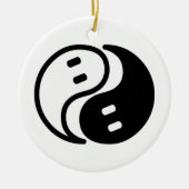Ghost Yin Yang Keramik Ornament (Vorne)