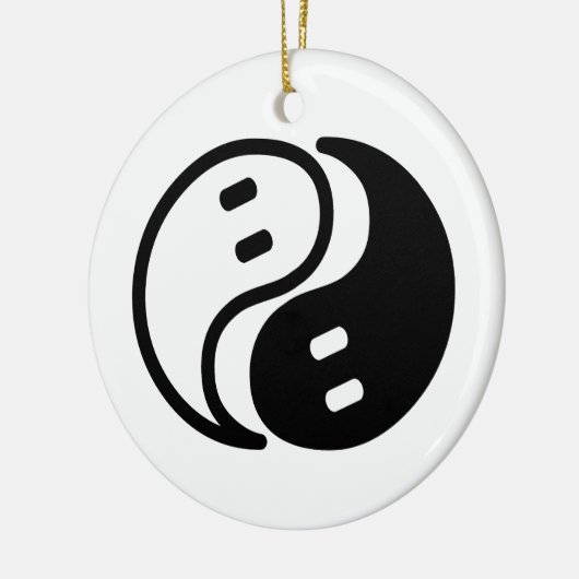 Ghost Yin Yang Keramik Ornament (Links)