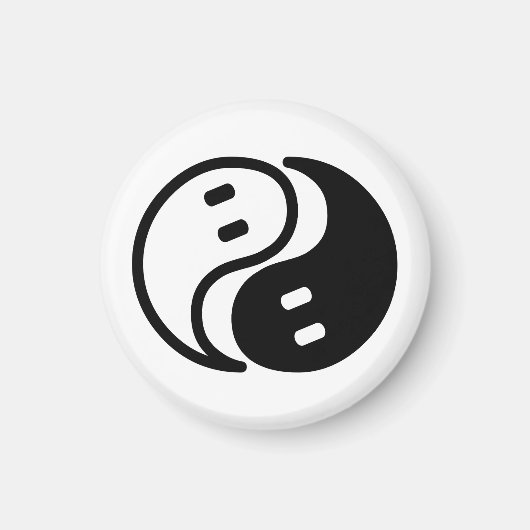 Ghost Yin Yang Magnet (Vorne)