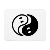 Ghost Yin Yang Magnet (Horizontal)