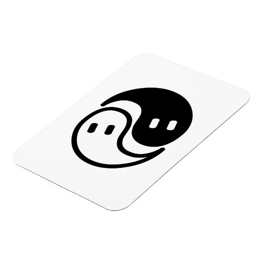 Ghost Yin Yang Magnet (Linke Seite)