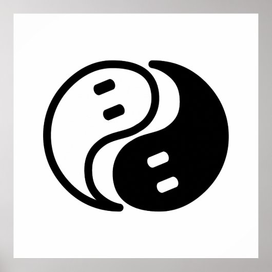 Ghost Yin Yang Poster (Vorne)