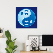 Ghost Yin Yang Poster (Heimbüro)