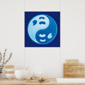 Ghost Yin Yang Poster (Küche)