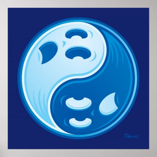 Ghost Yin Yang Poster (Vorne)