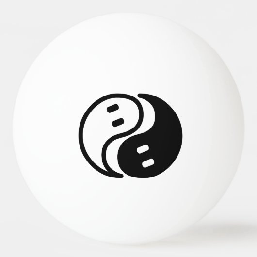 Ghost Yin Yang Tischtennisball (Vorderseite)
