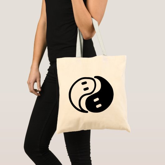Ghost Yin Yang Tragetasche (Vorderseite (Produkt))