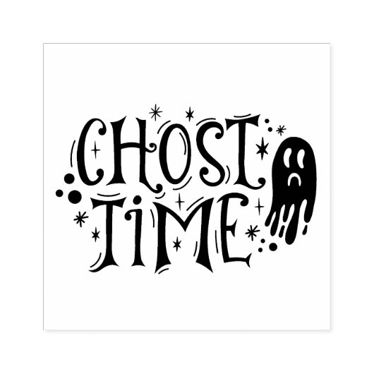 Ghost-Zeit Gummistempel (Prägung)