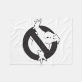 Ghostbusters Frozen Empire Black No Ghost Logo Fleecedecke (Vorderseite (Horizontal))