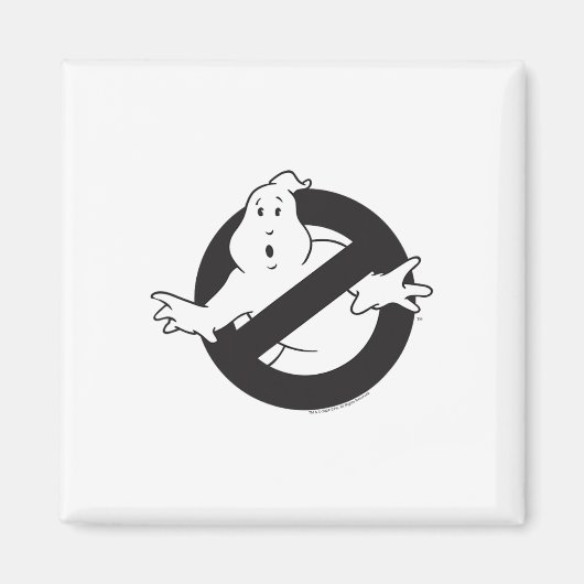 Ghostbusters Frozen Empire Black No Ghost Logo Magnet (Vorne)