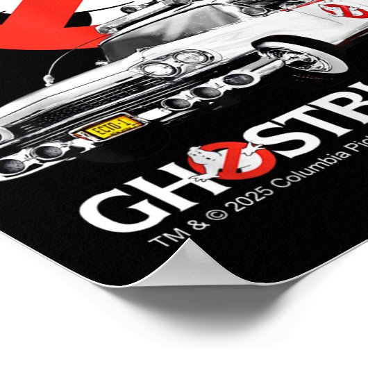 Ghostbusters Halloween Design Ecto 1 Poster (Ecke)
