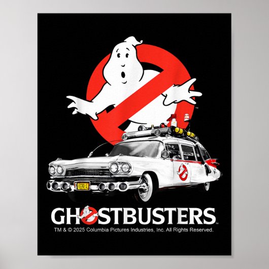 Ghostbusters Halloween Design Ecto 1 Poster (Vorne)