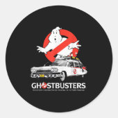 Ghostbusters Halloween Design Ecto 1 Runder Aufkleber (Vorderseite)