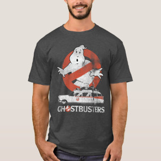 Ghostbusters Kein Geist mit Ectomobile Retro-Film T-Shirt