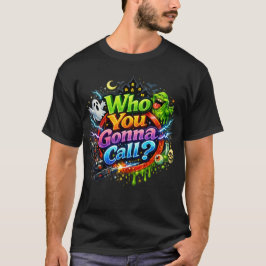 Ghostbusters "Who You Gonna Call" Retro Design T-Shirt