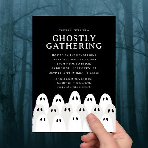 Ghosted Ansammlung Halloween-Party Einladung
