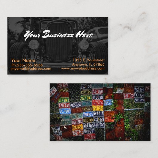 Ghosted Coupé Visitenkarte (Vorne/Hinten)