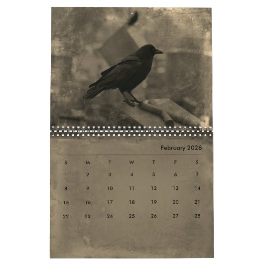 Ghosted Crows Calendar Kalender (Feb 2026)