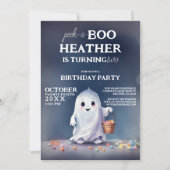 Ghosted Delight Flüchtige Blick-a-Boo 2. Geburtsta Einladung (Vorderseite)