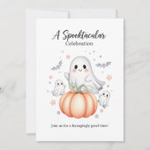 Ghosted Fun Halloween Einladung (Vorderseite)