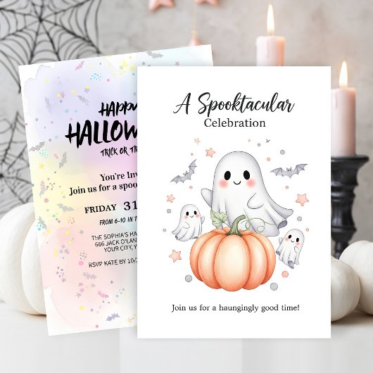 Ghosted Fun Halloween Einladung