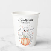 Ghosted Fun Halloween Pappbecher (Rückseite)