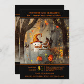 Ghosted Fun Halloween-Party Einladung (Vorne/Hinten)