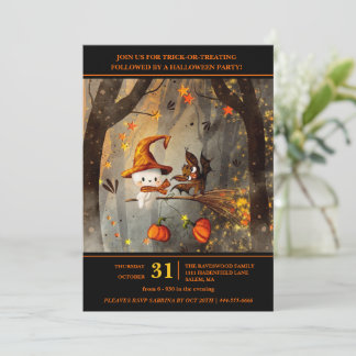 Ghosted Fun Halloween-Party Einladung