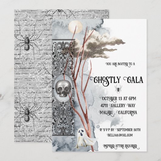 Ghosted Gala Einladung (Vorne/Hinten)