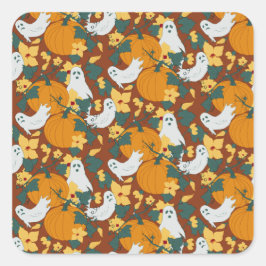 Ghosted Garden Quadratischer Aufkleber