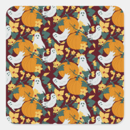 Ghosted Garden Quadratischer Aufkleber