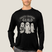Ghosted Grammar Guild Halloween Ghost Chalk Banner Tri-Blend Shirt (Vorderseite)